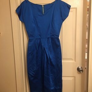 Vintage satin sheath dress